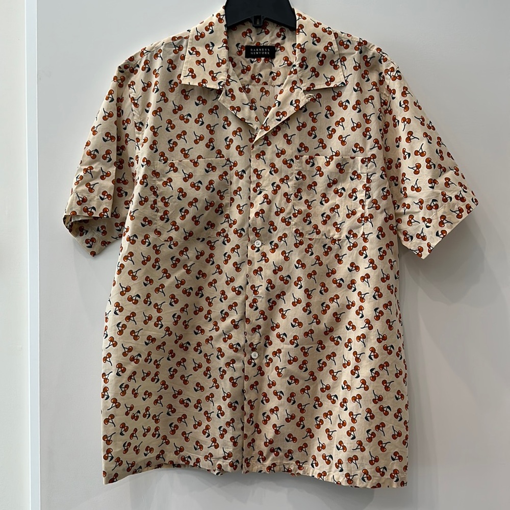 BARNEYS NEW YORK DESIGNER SHIRT MEN SIZE large